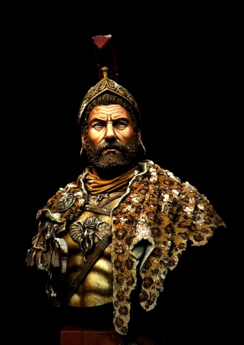 Bust of Hannibal Barca, carthiginian general who humbled Rome during the Second Punic War.